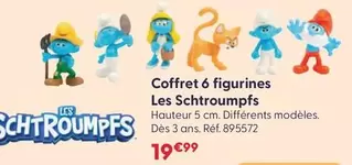 Coffret 6 Figurines Les Schtroumpfs