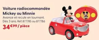 Voiture Radiocommandée Mickey Ou Minnie