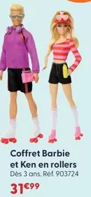 Coffret Barbie Et Ken En Rollers