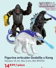 Figurine Articulée Godzilla X Kong