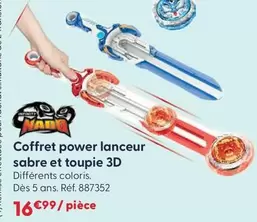 Coffret Power Lanceur Sabre Et Toupie 3D