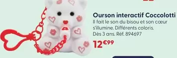 Ourson Interactif Coccolotti