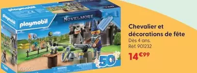 Playmobil - Chevalier Et Décorations De Fête