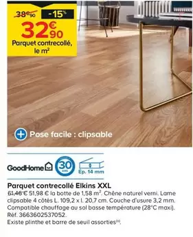 goodhome - parquet contrecollé elkins xxl