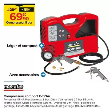 Mecafer - Compresseur Compact Box'Air