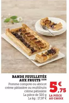 Bande Feuilletée Aux Fruits