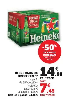 Heineken - Bière Blonde 5°