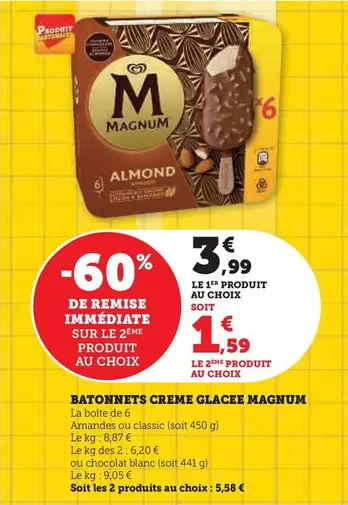 Magnum - Batonnets Creme Glacee 