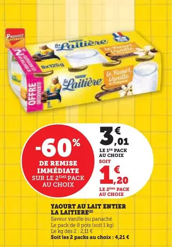 Nestlé - Yaourt Au Lait Entier La Laitiere