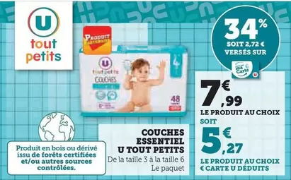 U - Couches Essentiel Tout Petits