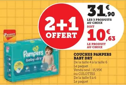 Pampers - Couches Baby Dry