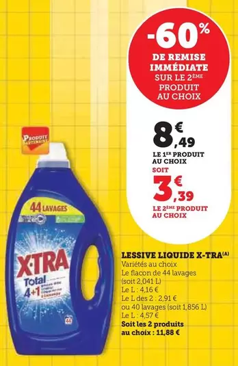 X-tra - Lessive Liquide