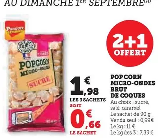 Brut De Coques - Pop Corn Micro Ondes