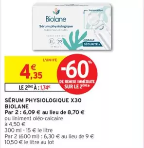 Biolane - Sérum Physiologique X30