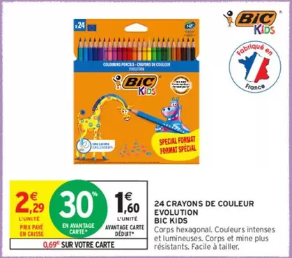 BIC - 24 Crayons De Couleur Evolution