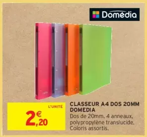 Domédia - Domedia - Classeur A4 Dos 20mm