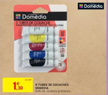 Domédia - 5 Tubes De Gouaches