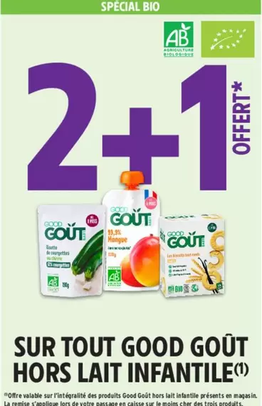 Good Gout - Infants: Promo sur Good Goût Hors Lait - Alimentation saine et savoureuse pour bébés