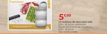 Homday - 2 Rouleaux De Sacs Sous Vide