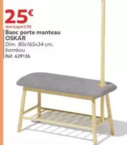 Oskar - Banc Porte Manteau 