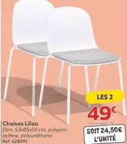 Lilou - Chaises 