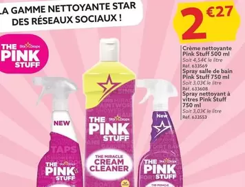 The Pink Stuff - Crème Nettoyante et Spray Multi-Usages pour Salle de Bain et Vitres