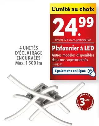 plafonnier à led