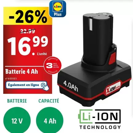 Batterie 4 Ah