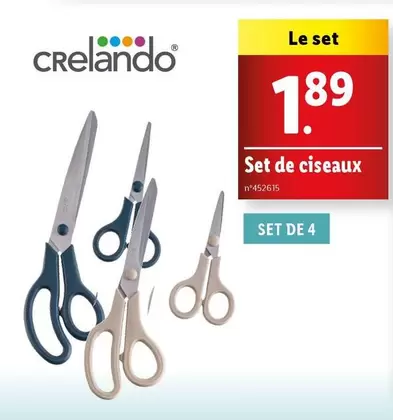 Crelando - Set De Ciseaux