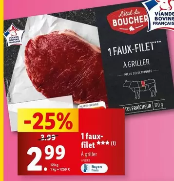 L'Étal Du Boucher - 1 Faux Filet 