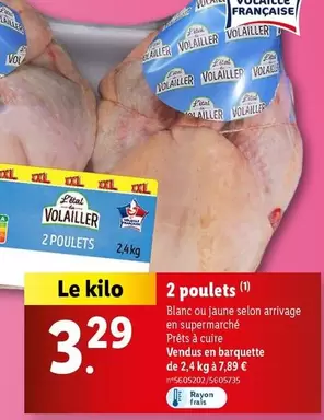 L'Étal Du Volailler - 2 Poulets