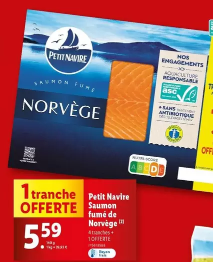 Petit navire - Saumon Fumé De Norvège