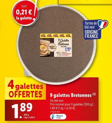 Saveurs De Nos Régions - 9 Galettes Bretonnes