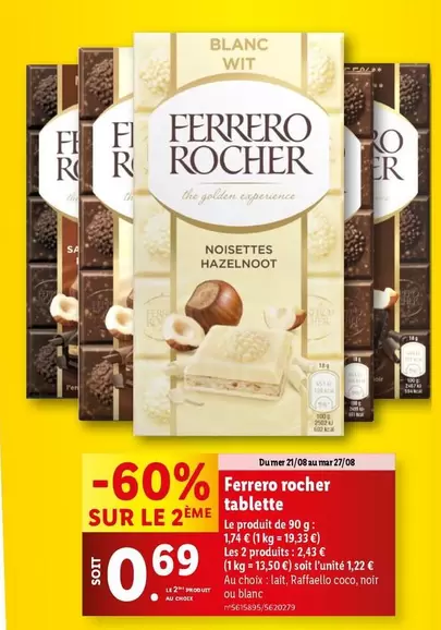 Ferrero Rocher - Tablette