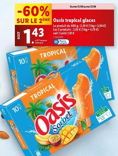 Oasis -  Tropical Glaces