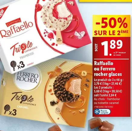 Ferrero Rocher - Raffaello Glaces