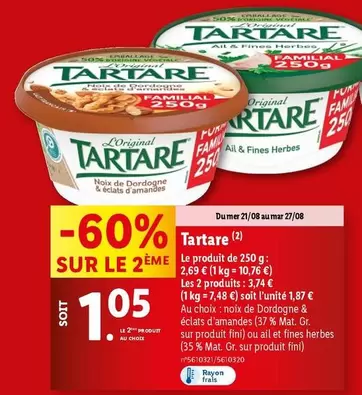 Tartare - Le Produit 