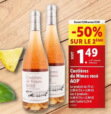 Costières De Nîmes Rosé AOP