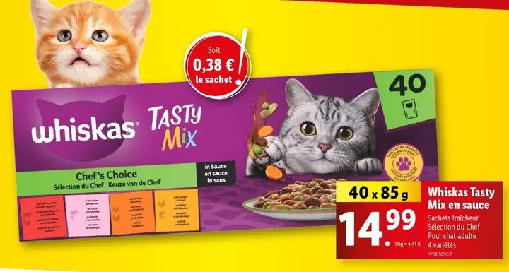 Whiskas - Tasty Mix En Sauce