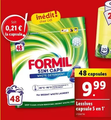 Formil - Lessives Capsules 5 En 1