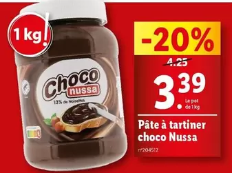 Choco Nussa - Pâte À Tartiner