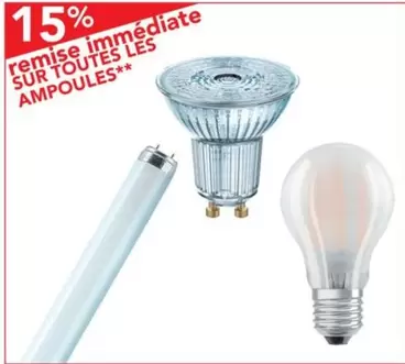 Remise Immédiate Sur Toutes Les Ampoules offre sur Metro