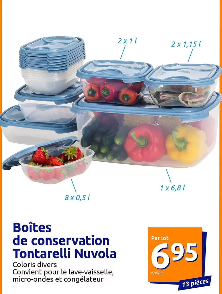 Nuvola - Boîtes De Conservation offre à 6,95€ sur Action