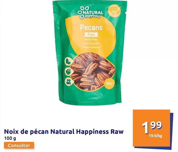 Natural Happiness - Noix De Pécan  Raw offre à 1,99€ sur Action