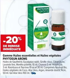 Phytosun Aroms - Gamme Huiles Essentielles Et Huiles Végétales offre sur Carrefour