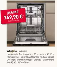 Whirlpool - W71HP42L offre à 749,9€ sur Extra