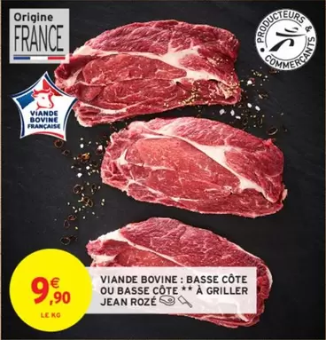 Jean Rozé - Viande Bovine: Basse Côte ou Basse Côte à Griller - Promo et caractéristiques disponibles