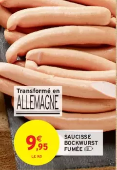 Saucisse Bockwurst Fumee