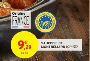 Saucisse De Montbéliard Igp