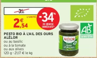 Alélor - Pesto Bio À L'ail Des Ours